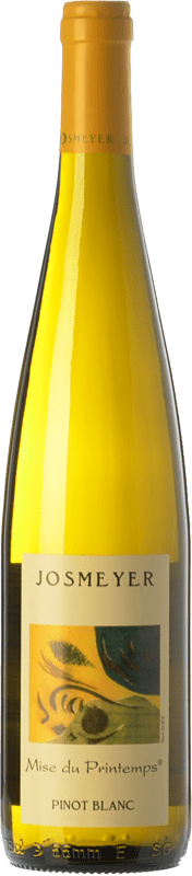 16,95 € 免费送货 | 白葡萄酒 Domaine Josmeyer Pinot Blanc Mise de Printemps 岁 A.O.C. Alsace 阿尔萨斯 法国 Pinot White Eco 生态 有机 天然 瓶子 75 cl
