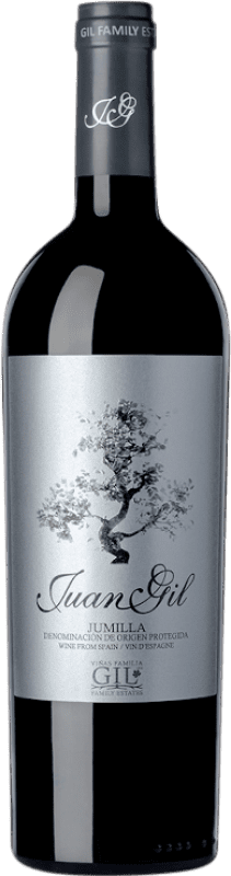 15,95 € Envío gratis | Vino Tinto Juan Gil Edición Plata Crianza D.O. Jumilla Castilla la Mancha España Monastrell Botella 75 cl