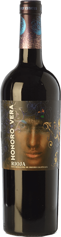 8,95 € Бесплатная доставка | Красное вино Juan Gil Honoro Vera Молодой D.O.Ca. Rioja Ла-Риоха Испания Tempranillo бутылка 75 cl