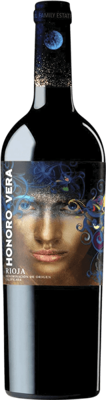 8,95 € Бесплатная доставка | Красное вино Juan Gil Honoro Vera молодое D.O.Ca. Rioja Ла-Риоха Испания Tempranillo — Темпранильо Бутылка 75 cl