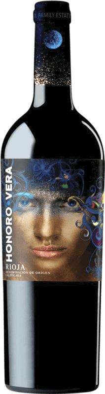 8,95 € Envio grátis | Vinho tinto Juan Gil Honoro Vera Jovem D.O.Ca. Rioja La Rioja Espanha Tempranillo Garrafa 75 cl