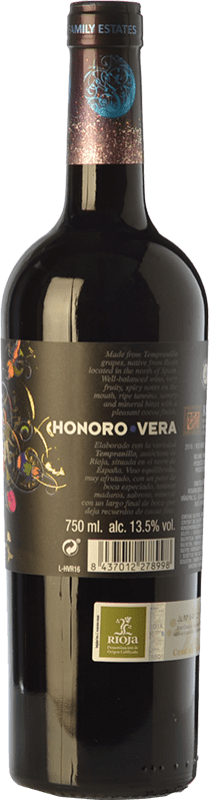 7,95 € Free Shipping | Red wine Juan Gil Honoro Vera Joven D.O.Ca. Rioja The Rioja Spain Tempranillo Bottle 75 cl