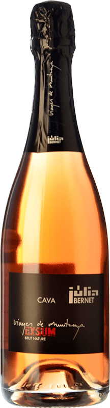 25,95 € Spedizione Gratuita | Spumante rosato Júlia Bernet Exsum Rosat Brut Nature D.O. Cava Catalogna Spagna Pinot Nero, Trepat Bottiglia 75 cl