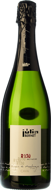 25,95 € Spedizione Gratuita | Spumante bianco Júlia Bernet R-130 Brut Nature D.O. Cava Catalogna Spagna Xarel·lo, Chardonnay Bottiglia 75 cl