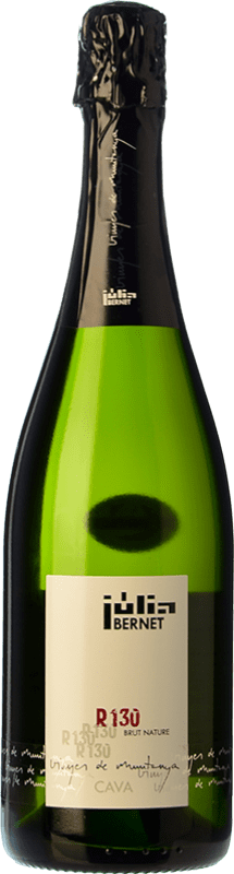 34,95 € Free Shipping | White sparkling Júlia Bernet R-130 Brut Nature D.O. Cava Catalonia Spain Xarel·lo, Chardonnay Bottle 75 cl