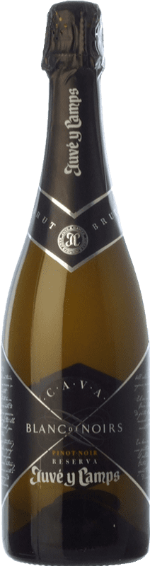 32,95 € 免费送货 | 白起泡酒 Juvé y Camps Blanc de Noirs 预订 D.O. Cava 加泰罗尼亚 西班牙 Pinot Black, Xarel·lo 瓶子 75 cl