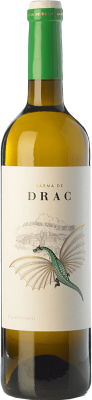 8,95 € 免费送货 | 白酒 Karma de Drac Blanc D.O. Montsant 加泰罗尼亚 西班牙 Grenache Tintorera, Grenache White, Macabeo 瓶子 75 cl