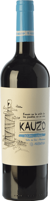 15,95 € Free Shipping | Red Wine Kauzo Malbec Syrah Young I.G. Valle de Uco Uco Valley Argentina Syrah — Shiraz, Malbec 75 cl