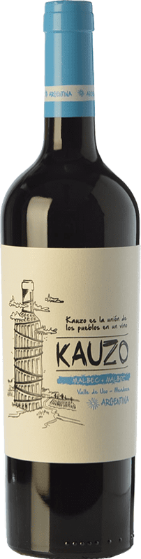 15,95 € Free Shipping | Red Wine Kauzo Young I.G. Valle de Uco Uco Valley Argentina Malbec 75 cl