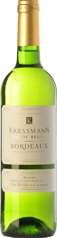 6,95 € 免费送货 | 白葡萄酒 Kressmann 特级珍藏 A.O.C. Bordeaux 波尔多 法国 Sémillon — 赛美蓉, Muscadelle — 密斯卡黛尔, Sauvignon — 苏维浓 75 cl