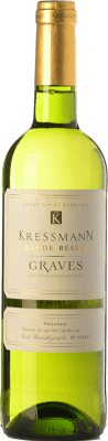 6,95 € Free Shipping | White wine Kressmann Blanc Grande Réserve A.O.C. Graves Bordeaux France Sauvignon White, Sémillon Bottle 75 cl