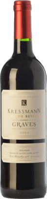 7,95 € Free Shipping | Red wine Kressmann Rouge Grande Réserve Gran Reserva A.O.C. Graves Bordeaux France Merlot, Cabernet Sauvignon Bottle 75 cl