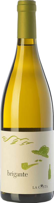 16,95 € 免费送货 | 白酒 La Costa Brigante Bianco I.G.T. Terre Lariane 伦巴第 意大利 Chardonnay, Manzoni Bianco, Verdiso 瓶子 75 cl