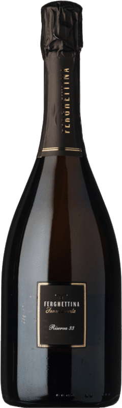 68,95 € 送料無料 | 白スパークリングワイン La Ferghettina 33 Pas Dosé 予約 D.O.C.G. Franciacorta ロンバルディア イタリア Chardonnay ボトル 75 cl