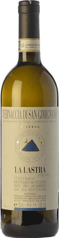 24,95 € Spedizione Gratuita | Vino bianco La Lastra Riserva D.O.C.G. Vernaccia di San Gimignano Toscana Italia Vernaccia Bottiglia 75 cl