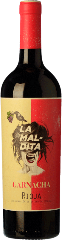 9,95 € Spedizione Gratuita | Vino rosso La Maldita Giovane D.O.Ca. Rioja La Rioja Spagna Grenache Bottiglia 75 cl