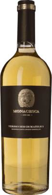 17,95 € Spedizione Gratuita | Vino bianco La Monacesca D.O.C. Verdicchio di Matelica Marche Italia Verdicchio Bottiglia 75 cl
