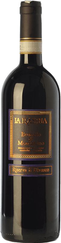 68,95 € Free Shipping | Red wine La Rasina Riserva Il Divasco Reserve D.O.C.G. Brunello di Montalcino Tuscany Italy Sangiovese Bottle 75 cl
