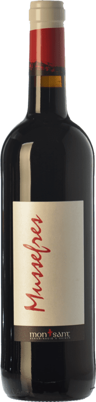 5,95 € Free Shipping | Red wine Serra d'Almos Mussefres Jove Young D.O. Montsant Catalonia Spain Syrah, Grenache, Carignan Bottle 75 cl