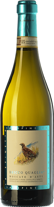 16,95 € Envio grátis | Vinho doce La Spinetta Bricco Quaglia D.O.C.G. Moscato d'Asti Piemonte Itália Mascate Branco Garrafa 75 cl