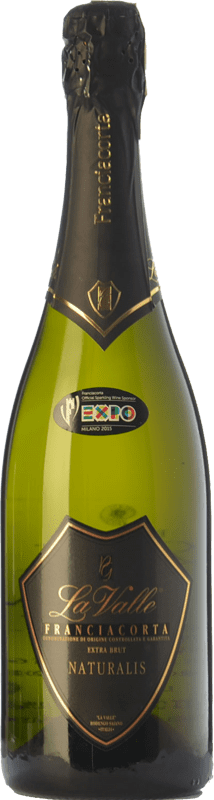 35,95 € Kostenloser Versand | Weißer Sekt La Valle Naturalis D.O.C.G. Franciacorta Lombardei Italien Spätburgunder, Chardonnay, Weißburgunder Flasche 75 cl