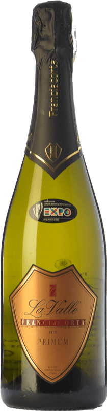 29,95 € Kostenloser Versand | Weißer Sekt La Valle Primum D.O.C.G. Franciacorta Lombardei Italien Spätburgunder, Chardonnay, Weißburgunder Flasche 75 cl