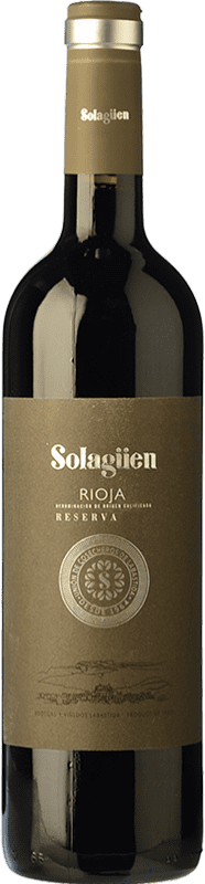19,95 € Envio grátis | Vinho tinto Labastida Solagüen Reserva D.O.Ca. Rioja La Rioja Espanha Tempranillo Garrafa 75 cl