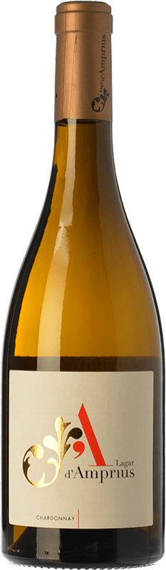 10,95 € Spedizione Gratuita | Vino bianco Lagar d'Amprius I.G.P. Vino de la Tierra Bajo Aragón Aragona Spagna Chardonnay Bottiglia 75 cl