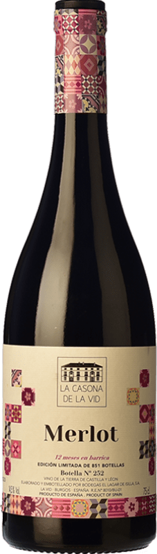 21,95 € Бесплатная доставка | Красное вино Lagar de Isilla La Casona de la Vid старения I.G.P. Vino de la Tierra de Castilla y León Кастилия-Леон Испания Merlot бутылка 75 cl