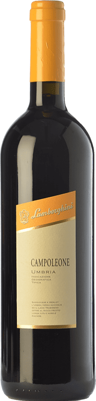 36,95 € Envío gratis | Vino tinto Lamborghini Campoleone I.G.T. Umbria Umbria Italia Merlot, Sangiovese Botella 75 cl