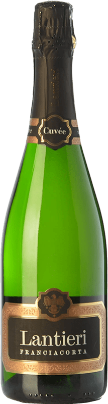 24,95 € Spedizione Gratuita | Spumante bianco Lantieri Cuvée Brut D.O.C.G. Franciacorta lombardia Italia Chardonnay, Pinot Bianco Bottiglia 75 cl