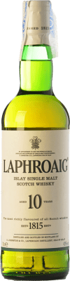 54,95 € Envio grátis | Whisky Single Malt Laphroaig Islay Reino Unido 10 Anos Garrafa 70 cl