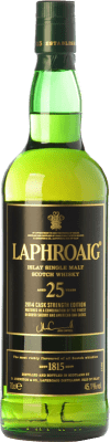 609,95 € 送料無料 | ウイスキーシングルモルト Laphroaig Cask Strength アイラ島 イギリス 25 年 ボトル 70 cl