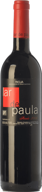 19,95 € Free Shipping | Red Wine Lar de Paula Cepas Viejas Crianza — Aged D.O.Ca. Rioja The Rioja Spain Tempranillo Bottle 75 cl