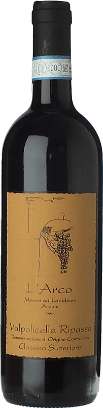 28,95 € 免费送货 | 红酒 L'Arco Vini D.O.C. Valpolicella Ripasso 威尼托 意大利 Corvina, Rondinella, Molinara 瓶子 75 cl