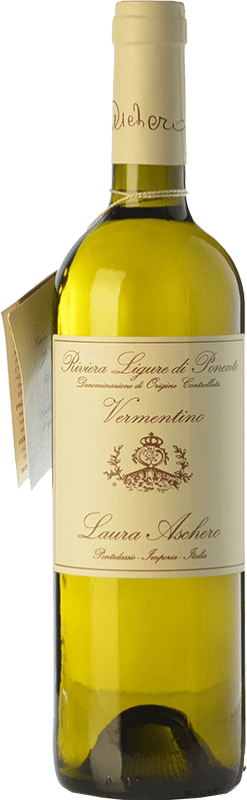 19,95 € 免费送货 | 白酒 Aschero D.O.C. Riviera Ligure di Ponente 利古里亚 意大利 Vermentino 瓶子 75 cl