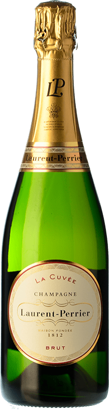 67,95 € Бесплатная доставка | Белое игристое Laurent Perrier брют Гранд Резерв A.O.C. Champagne шампанское Франция Pinot Black, Chardonnay, Pinot Meunier бутылка 75 cl