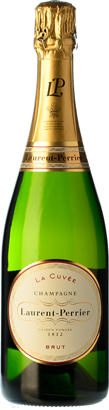 62,95 € Envio grátis | Espumante branco Laurent Perrier Brut Grande Reserva A.O.C. Champagne Champagne França Pinot Preto, Chardonnay, Pinot Meunier Garrafa 75 cl