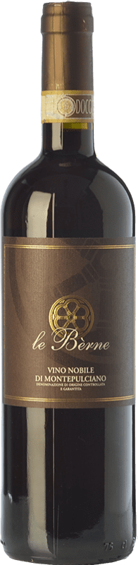 22,95 € Free Shipping | Red wine Le Bèrne Nobile D.O.C. Rosso di Montepulciano Tuscany Italy Sangiovese Bottle 75 cl
