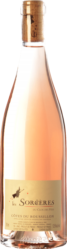 15,95 € Envoi gratuit | Vin Rosé Le Clos des Fées Les Sorcières Rosé A.O.C. Côtes du Roussillon Languedoc-Roussillon France Garnacha — Grenache, Mourvèdre 75 cl
