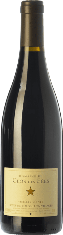 34,95 € Бесплатная доставка | Красное вино Le Clos des Fées Vieilles Vignes A.O.C. Côtes du Roussillon Villages Лангедок-Руссильон Франция Syrah, Grenache, Carignan бутылка 75 cl