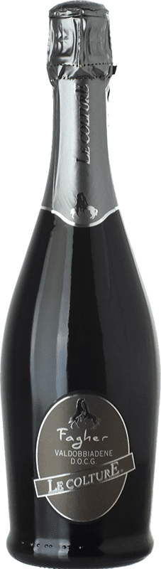 11,95 € 送料無料 | 白スパークリングワイン Le Colture Fagher D.O.C.G. Prosecco di Conegliano-Valdobbiadene トレヴィーゾ イタリア Chardonnay, Glera ボトル 75 cl