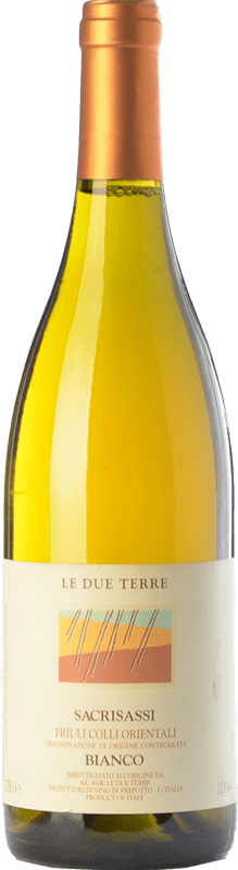 39,95 € Free Shipping | White wine Le Due Terre Sacrisassi Bianco D.O.C. Colli Orientali del Friuli Friuli-Venezia Giulia Italy Ribolla Gialla, Friulano Bottle 75 cl