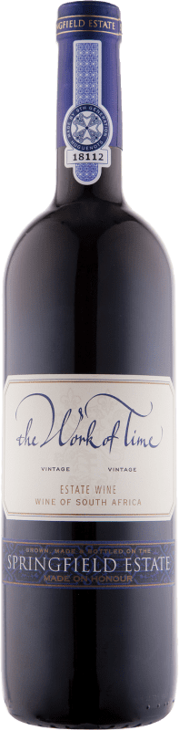 34,95 € Kostenloser Versand | Rotwein Springfield The Work Of Time I.G. Robertson Western Cape South Coast Südafrika Merlot, Cabernet Sauvignon, Cabernet Franc, Petit Verdot 75 cl