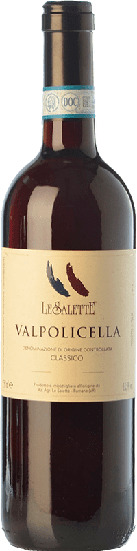 13,95 € Free Shipping | Red wine Le Salette Classico D.O.C. Valpolicella Veneto Italy Sangiovese, Corvina, Rondinella, Corvinone, Molinara Bottle 75 cl
