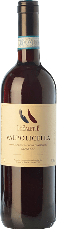 19,95 € Free Shipping | Red Wine Le Salette Classic D.O.C. Valpolicella Veneto Italy Sangiovese, Corvina, Rondinella, Corvinone, Molinara 75 cl
