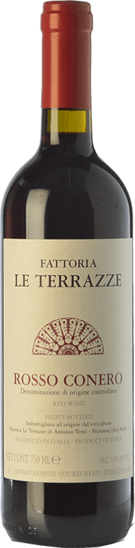 14,95 € Spedizione Gratuita | Vino Rosso Le Terrazze D.O.C. Rosso Conero Marche Italia Montepulciano 75 cl