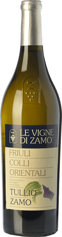 26,95 € Spedizione Gratuita | Vino bianco Zamò Tullio D.O.C. Colli Orientali del Friuli Friuli-Venezia Giulia Italia Pinot Bianco Bottiglia 75 cl