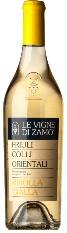 16,95 € Spedizione Gratuita | Vino bianco Zamò D.O.C. Colli Orientali del Friuli Friuli-Venezia Giulia Italia Ribolla Gialla Bottiglia 75 cl