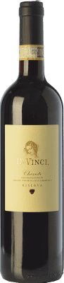 13,95 € Бесплатная доставка | Красное вино Leonardo da Vinci Da Vinci Резерва D.O.C.G. Chianti Тоскана Италия Merlot — Мерло, Sangiovese — Санджовезе 75 cl